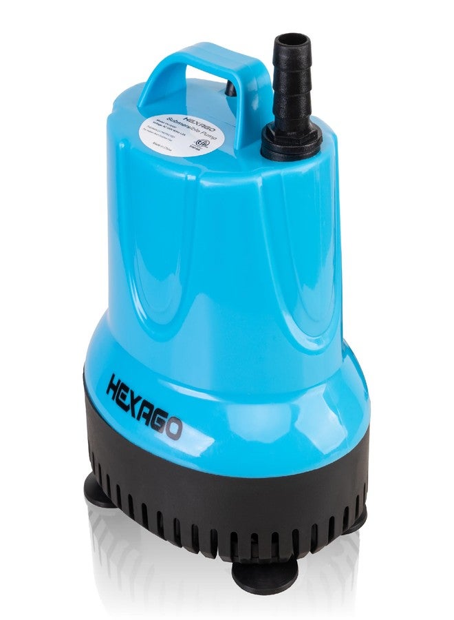 Hexago 580GPH Submersible Water Fountain Pump, 60W Small Sump Pump with 9FT High Lift, Aquarium Pumps for Outdoor Pond, Hydroponic, Statuary, Waterfall, Aquarium, Fish Tank - Image 1